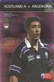 Scotland A v Argentina 2001 rugby  Programme